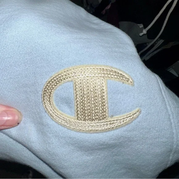 Champion Reverse Weave Ombré Tye Dye Blue Joggers - Picture 10 of 11